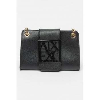 Geanta de umar cu bareta convertibila - Negru