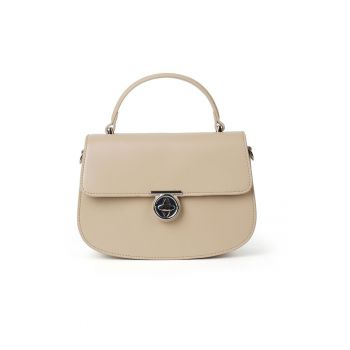 Geanta de umar din piele naturala Justa - Bej