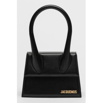 Geanta din piele cu bareta de umar Chiquito - Negru