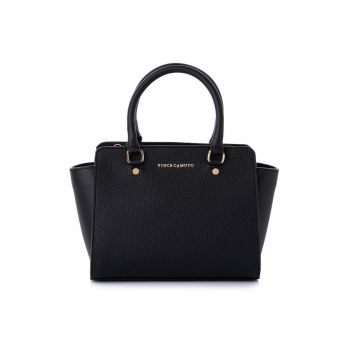 Geanta din piele ecologică - Negru - 18 x 28 x 11 CM