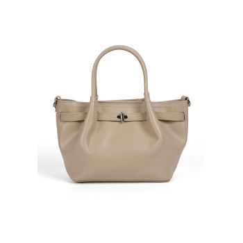 Geanta din piele Kala - Bej - 27 cm x 17 cm x 11 cm