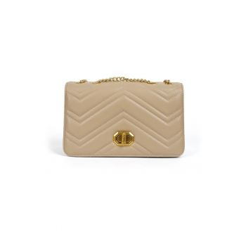 Geanta femei  RENATE - Bej - 23 cm x 14 cm x 7 cm