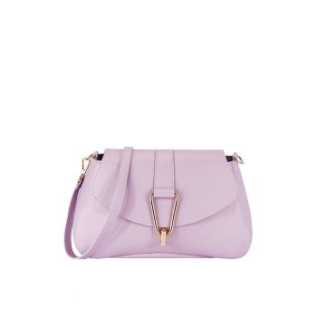 Geanta mov lavanda din piele naturala 1755 125 19806 - Mov deschis