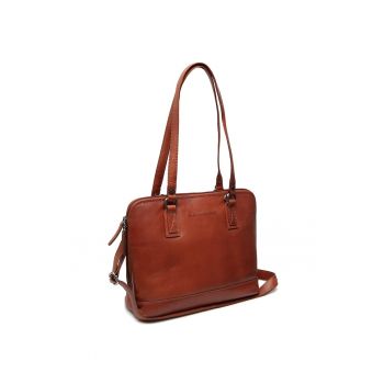 Geanta umar dama piele naturala - 11.9 litri - Viamonte - - Coniac