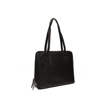 Geanta umar dama piele naturala - 11 litri - Flint - - Negru