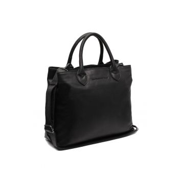 Geanta umar dama piele naturala - 14.4 litri - Passau - - Negru