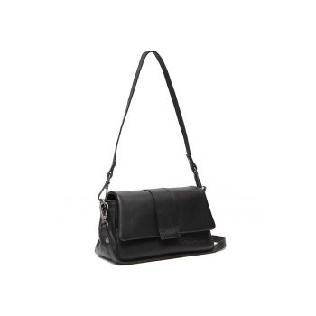 Geanta umar dama piele naturala - 2 litri - Clifden - - Negru