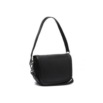 Geanta umar dama piele naturala - 3.6 litri - Lizzola - - Negru