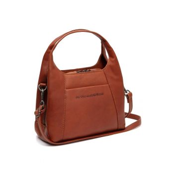 Geanta umar dama piele naturala - 3.6 litri - Lunera - - Coniac