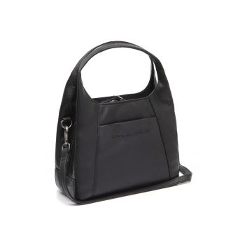 Geanta umar dama piele naturala - 3.6 litri - Lunera - - Negru