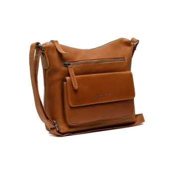 Geanta umar dama piele naturala - 4.8 litri - Hailey - - Coniac