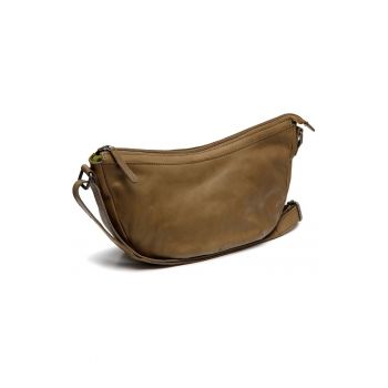 Geanta umar dama piele naturala - 5.9 litri - Clarita - - Verde masliniu