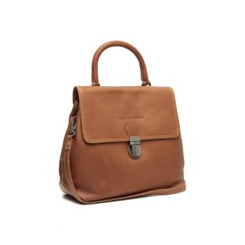 Geanta umar dama piele naturala - 7 litri - Angera - - Coniac