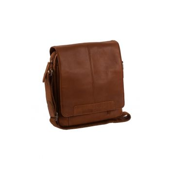 Geanta umar unisex piele naturala - 4.8 litri - Remy - - Coniac