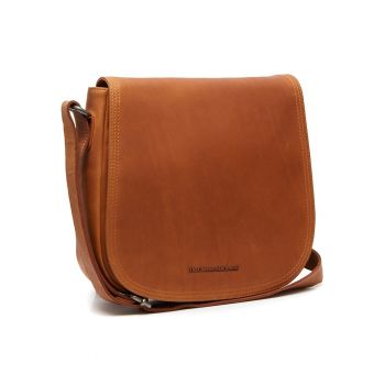 Geanta umar unisex piele naturala - 5.2 litri - Everglades - - Coniac