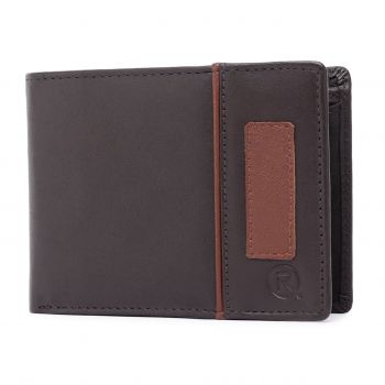 Portofel barbati Ronno, Vlad PT1445, piele naturala, Maro inchis