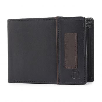 Portofel barbati Ronno, Vlad PT1446, piele naturala, Negru