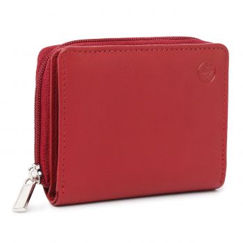 Portofel dama Marquise, Katharine PT1461, piele naturala, Rosu