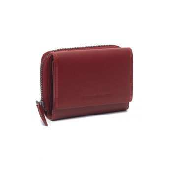 Portofel dama piele naturala - Aldra - - Rosu