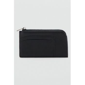 Portofel de piele sintetica - Negru