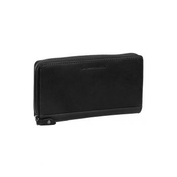 Portofel din piele naturala Nova - Negru