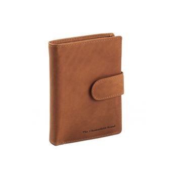 Portofel unisex din piele naturala Ruby - Coniac