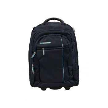 Rucsac cu troler  Ultralight - 4 compartimente - 46x34x18 cm - bleumarin