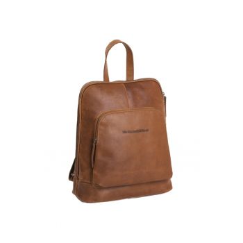 Rucsac dama piele naturala - 9.5 litri - Naomi - - Coniac