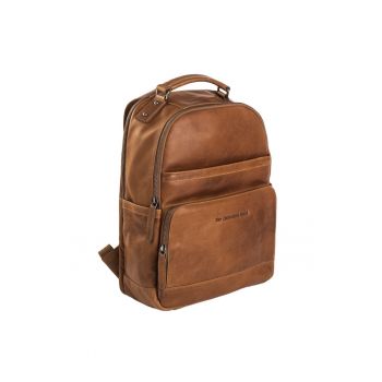 Rucsac dama piele naturala maro - 17.5 litri - Austin -  Coniac