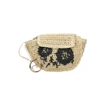 Borseta -  NBAG-XI0160-C015 - Material textil - Bej/Negru