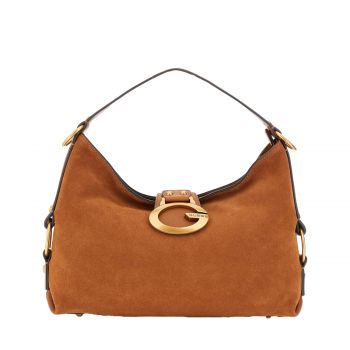 Camden genuine leather shoulder bag cognac