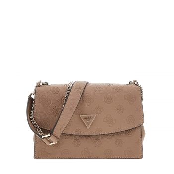 Cresidia 4g peony logo mini crossbody dark taupe