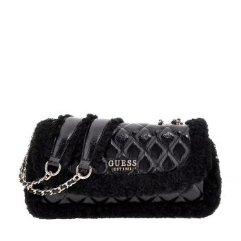 Cristi faux fur mini crossbody black
