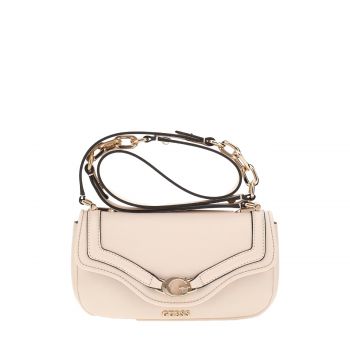 Dea crossbody flap bag cream white