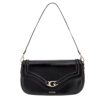 Dea patent shoulder bag black