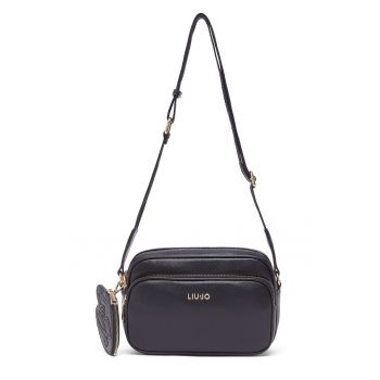 Geanta crossbody cu portmoneu - Negru