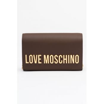 Geanta crossbody din piele ecologica - Maro inchis