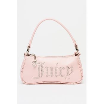 Geanta cu bareta de umar si etui Kimberly - Roz pastel