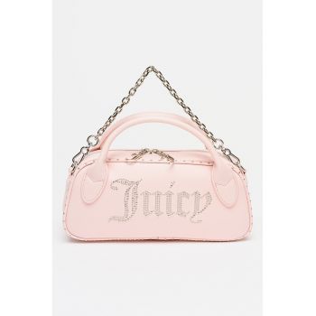 Geanta cu maner si etui Kimberly - Roz pastel