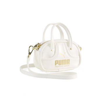 -Geanta cu maner si imprimeu logo 1976 - Alb