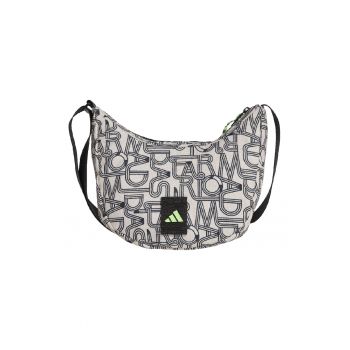 Geanta cu model logo si bareta Farm - Negru/Bej inchis