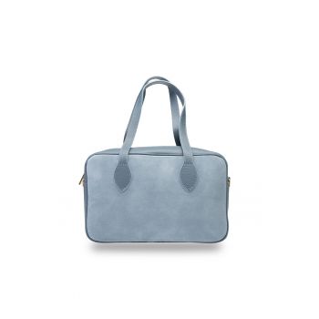 Geanta dama din piele naturala Emilia - Albastru