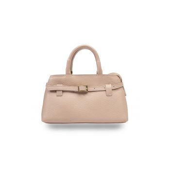 Geanta dama piele naturala Miriam - Roz pal