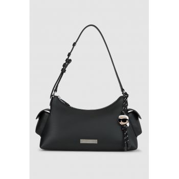 Geanta de piele ecologica cu bareta Cargo - Negru