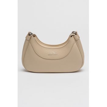 Geanta de piele ecologica cu bareta de umar Wave - Bej