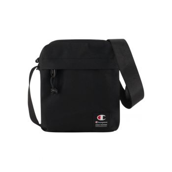 Geanta de umar  mica - neagra - 20x17x4cm - cu buzunar frontal