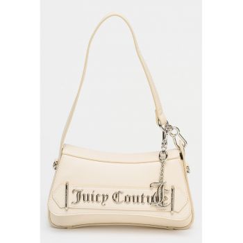 Geanta din piele ecologica cu bareta de umar Jasmine - Alb antichizat