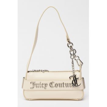 Geanta din piele ecologica cu bareta de umar Jasmine - Alb murdar