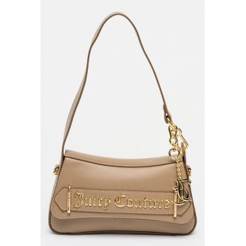 Geanta din piele ecologica cu bareta de umar Jasmine - Maro taupe