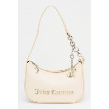 Geanta din piele ecologica cu etui detasabil si bareta de umar Jasmine - Alb murdar